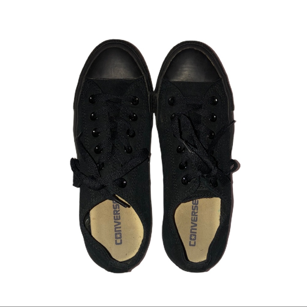 Converse Allstar Low Tops All Black Size: 9